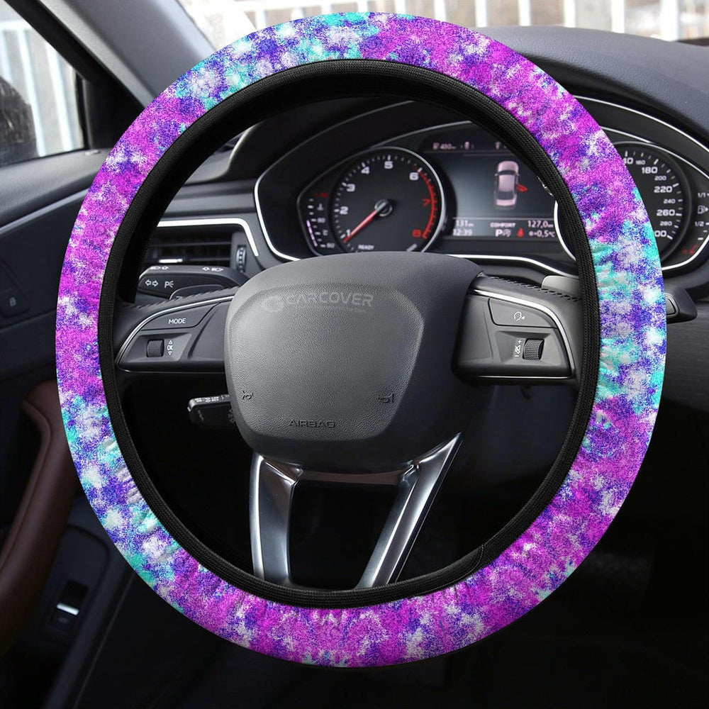 Crumple Tie Dye Steering Wheel Covers Custom Hippie Tie Dye Hippie Car Accessories