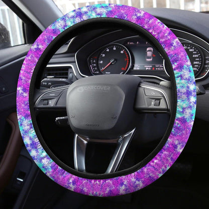 Crumple Tie Dye Steering Wheel Covers Custom Hippie Tie Dye Hippie Car Accessories