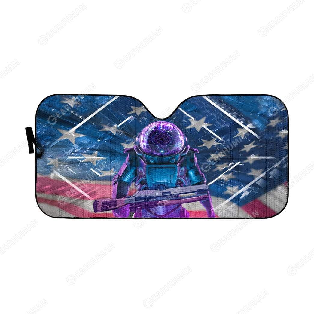 Gearhumans Custom Car Auto Sunshade Astronaut