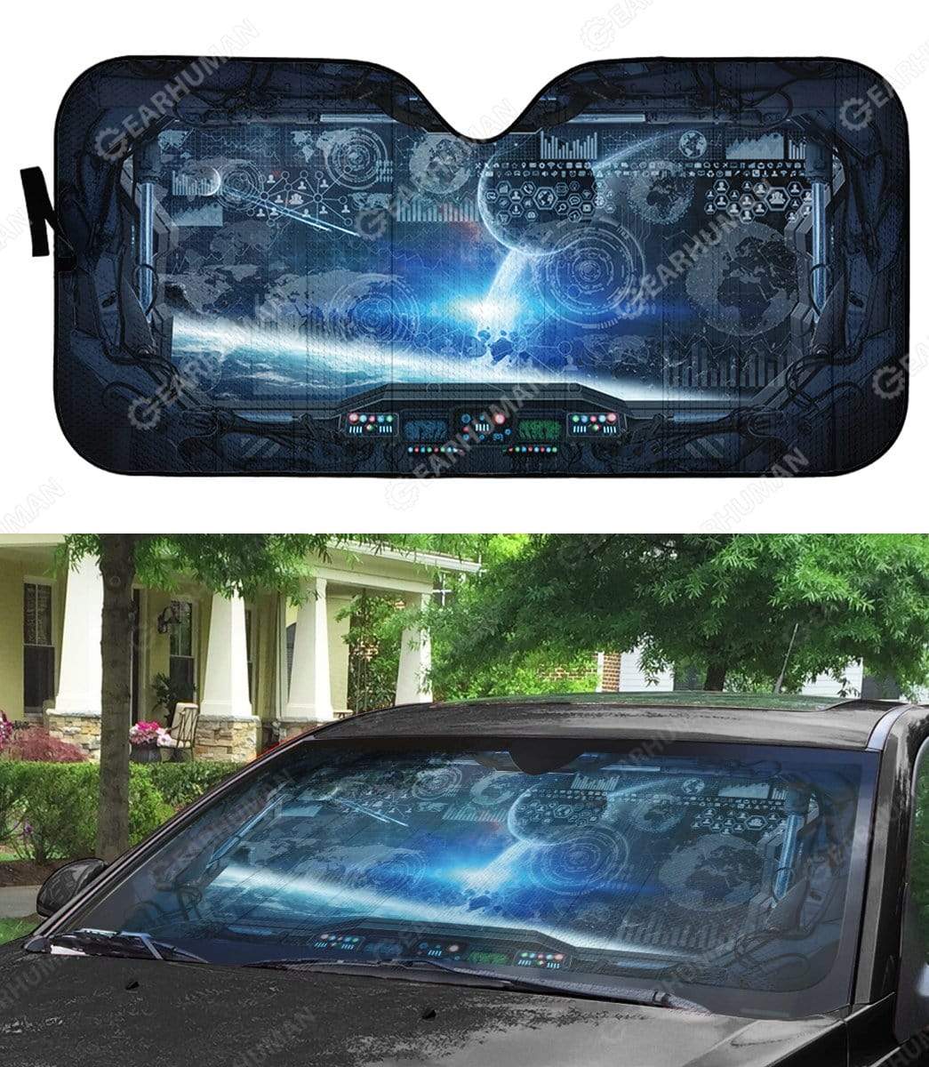 Gearhumans Custom Car Auto Sunshade Astronaut