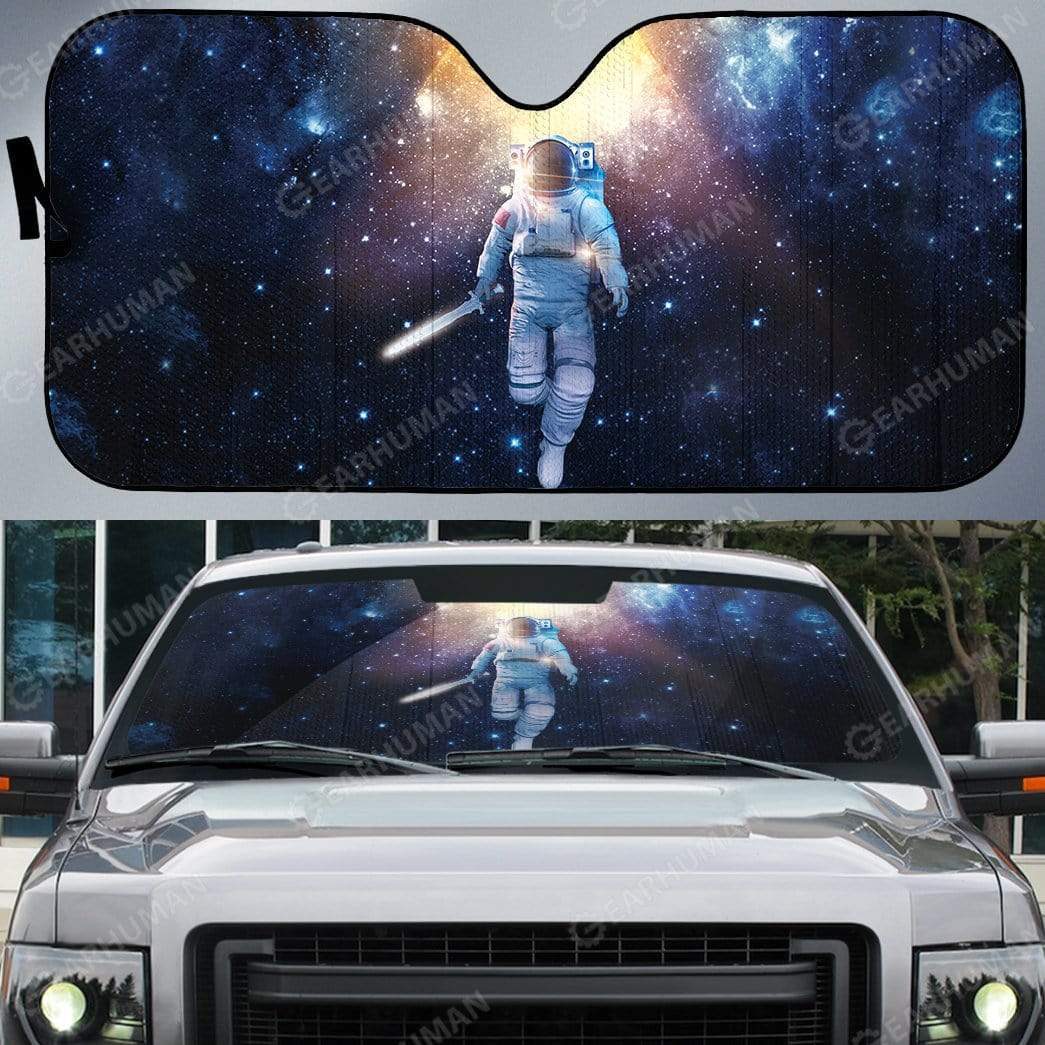 Gearhumans Custom Car Auto Sunshade Astronaut