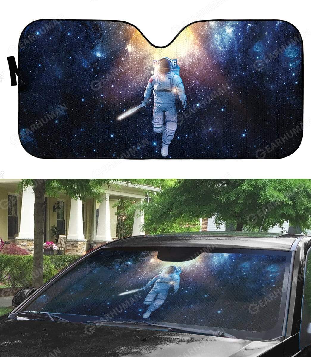Gearhumans Custom Car Auto Sunshade Astronaut