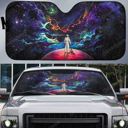 Gearhumans Custom Car Auto Sunshade Astronaut