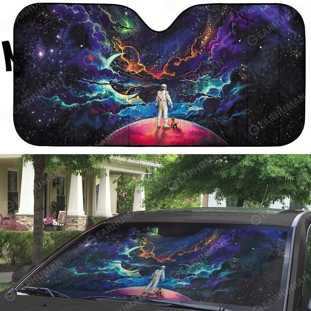 Gearhumans Custom Car Auto Sunshade Astronaut
