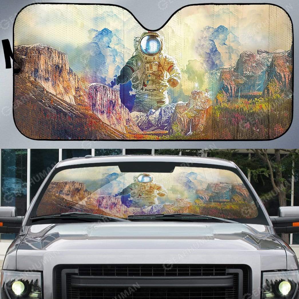 Gearhumans Custom Car Auto Sunshade Astronaut