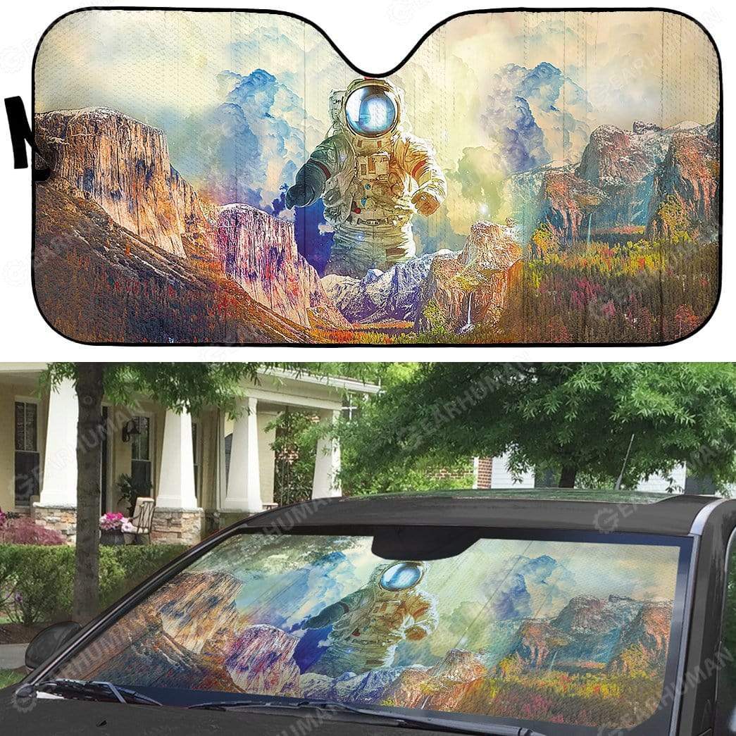 Gearhumans Custom Car Auto Sunshade Astronaut