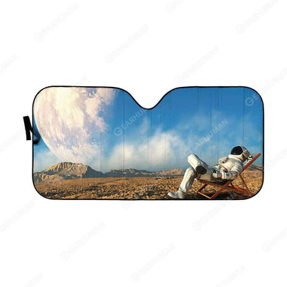 Gearhumans Custom Car Auto Sunshade Astronaut