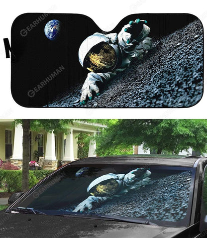 Gearhumans Custom Car Auto Sunshade Astronaut