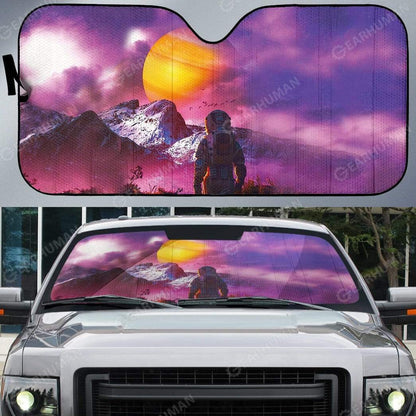 Gearhumans Custom Car Auto Sunshade Astronaut