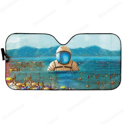 Gearhumans Custom Car Auto Sunshade Astronaut