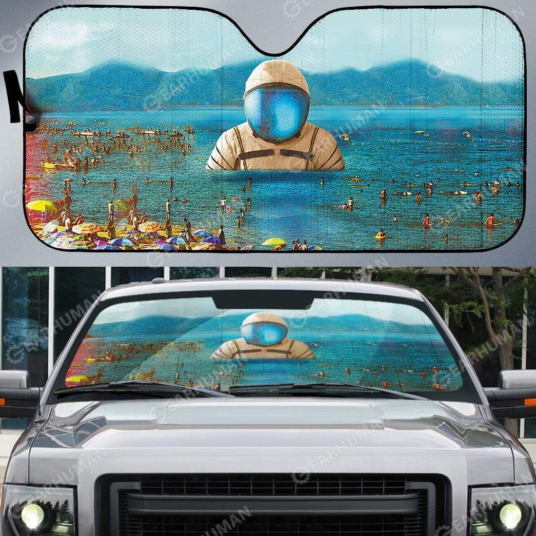 Gearhumans Custom Car Auto Sunshade Astronaut