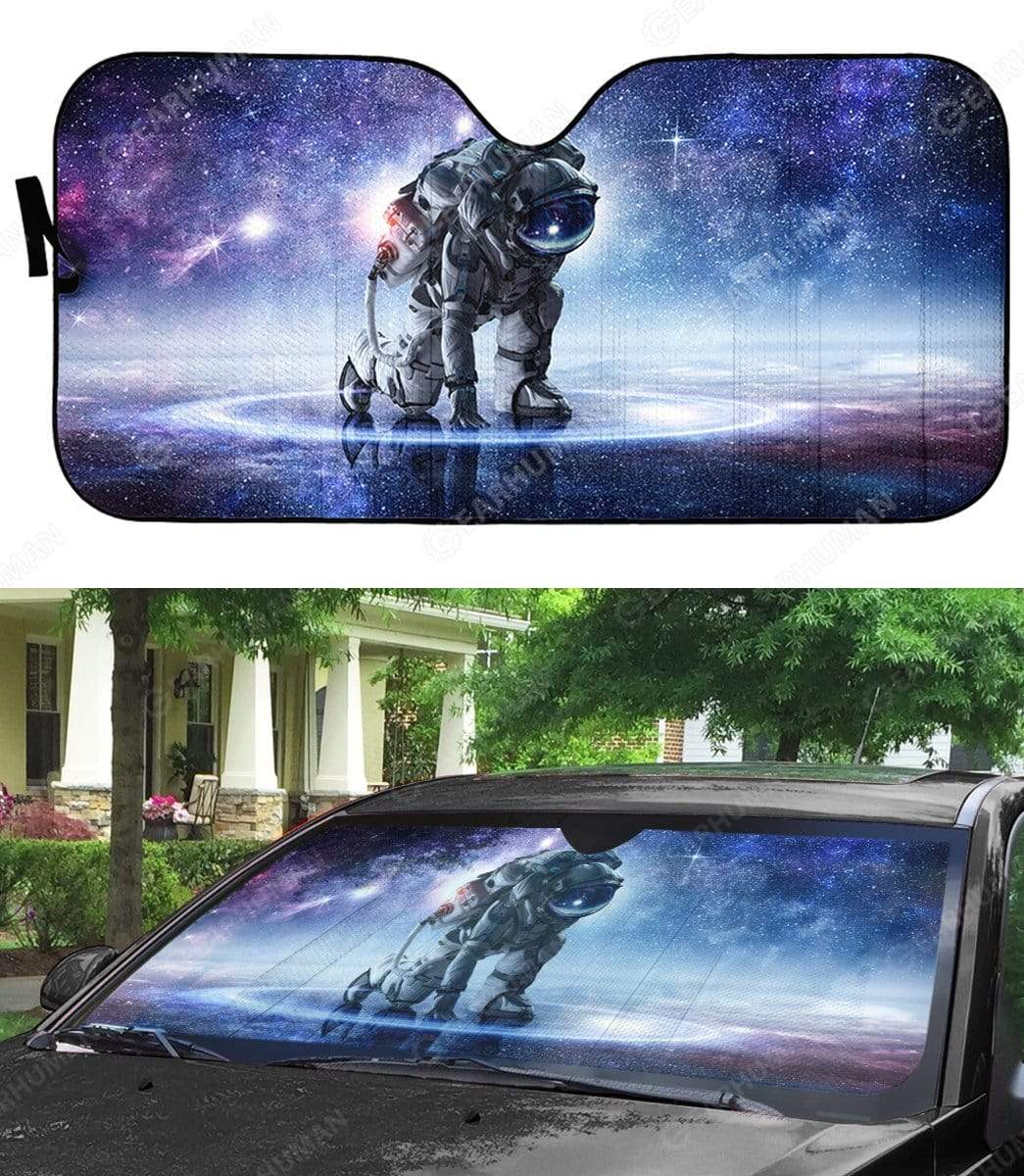 Gearhumans Custom Car Auto Sunshade Astronaut