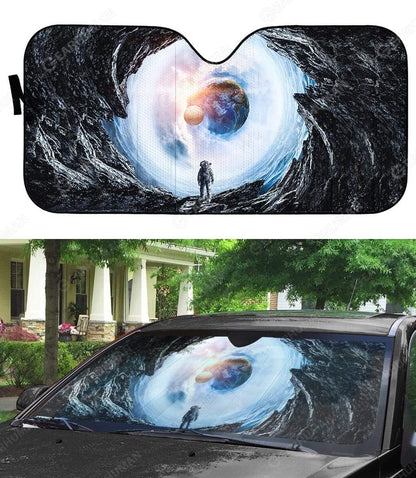 Gearhumans Custom Car Auto Sunshade Astronaut