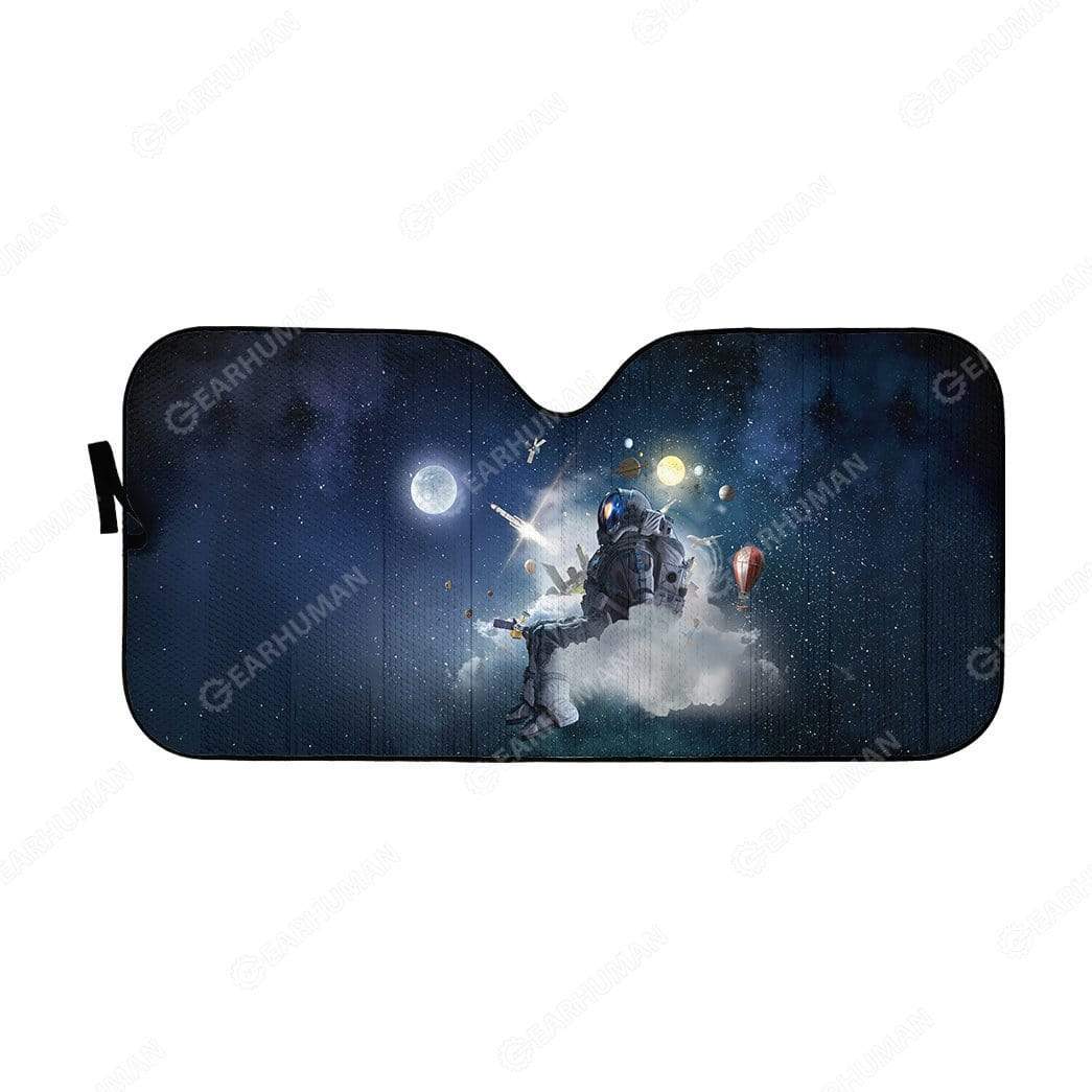 Gearhumans Custom Car Auto Sunshade Astronaut