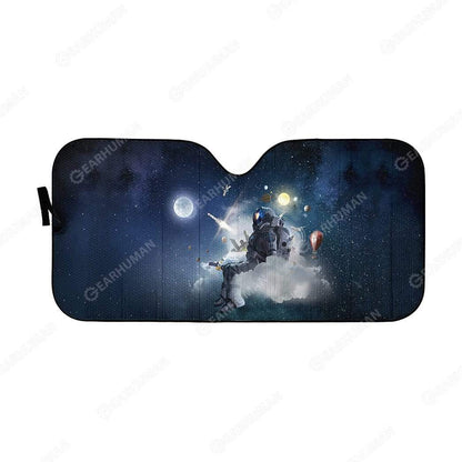 Gearhumans Custom Car Auto Sunshade Astronaut