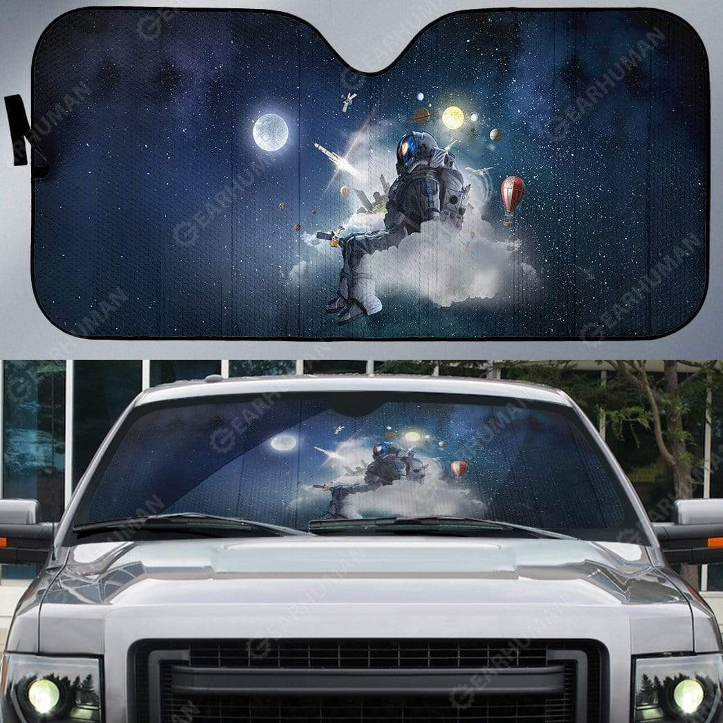 Gearhumans Custom Car Auto Sunshade Astronaut