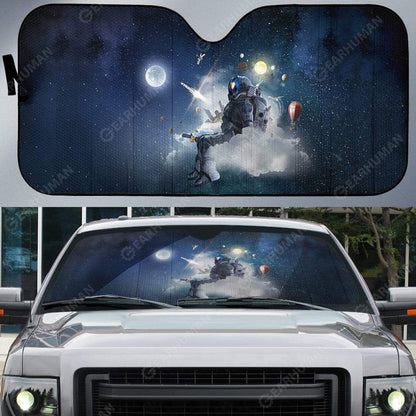 Gearhumans Custom Car Auto Sunshade Astronaut