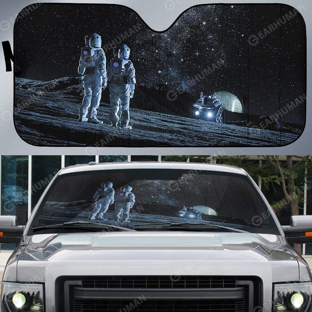 Gearhumans Custom Car Auto Sunshade Astronaut
