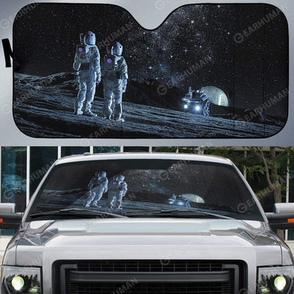 Gearhumans Custom Car Auto Sunshade Astronaut