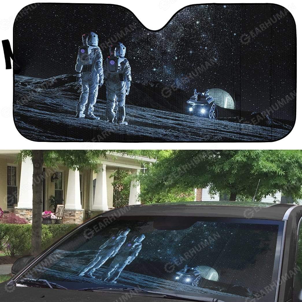 Gearhumans Custom Car Auto Sunshade Astronaut