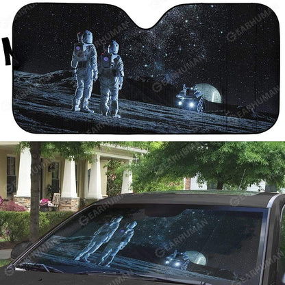 Gearhumans Custom Car Auto Sunshade Astronaut