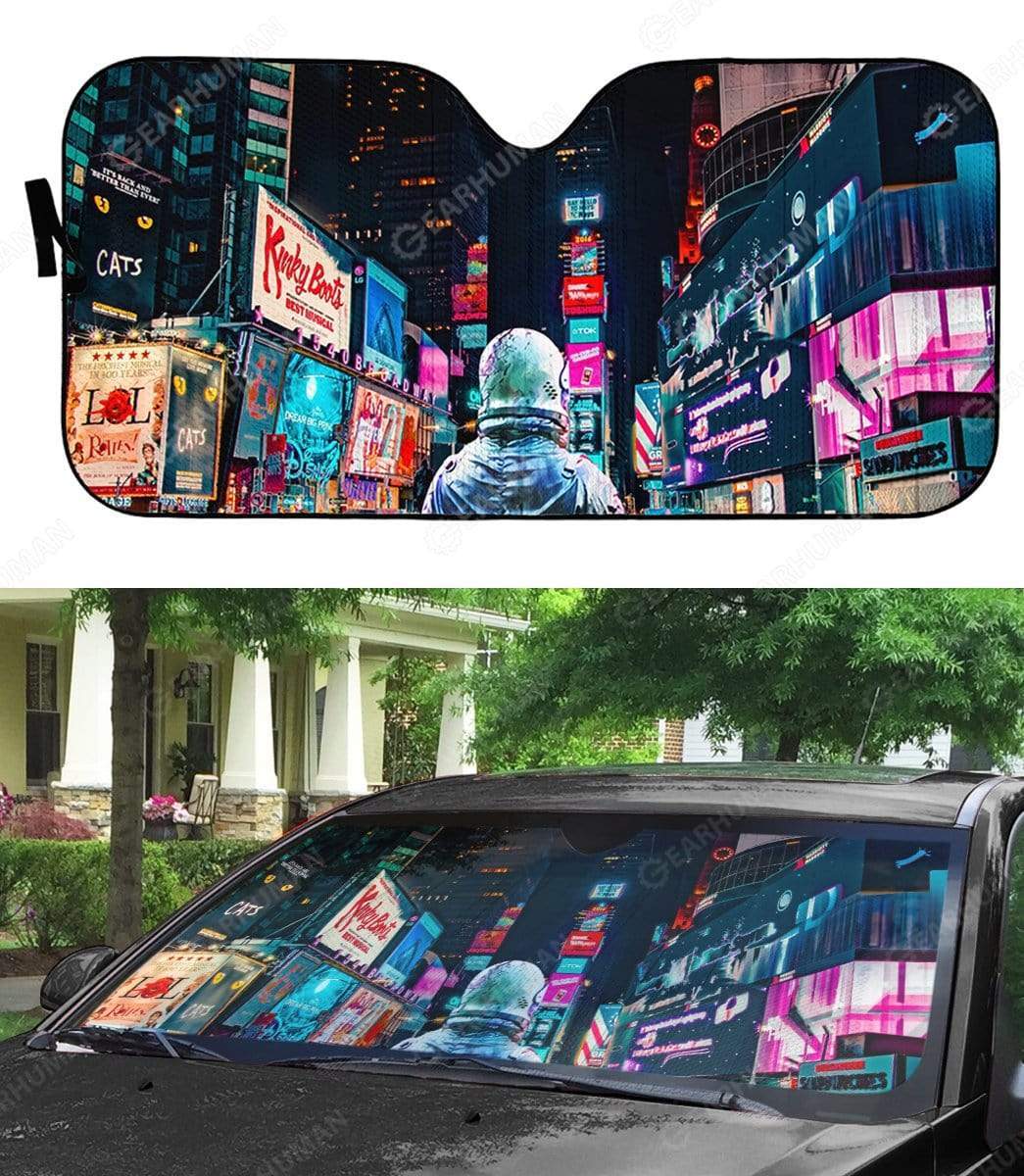 Gearhumans Custom Car Auto Sunshade Astronaut