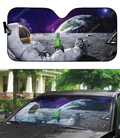 Gearhumans Custom Car Auto Sunshade Astronaut
