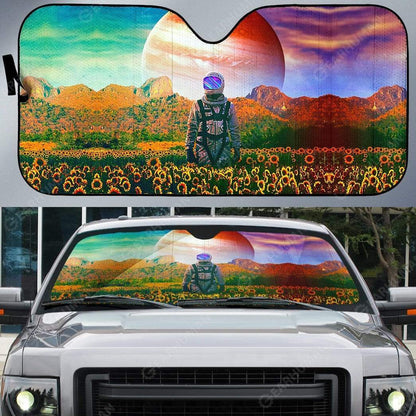 Gearhumans Custom Car Auto Sunshade Astronaut