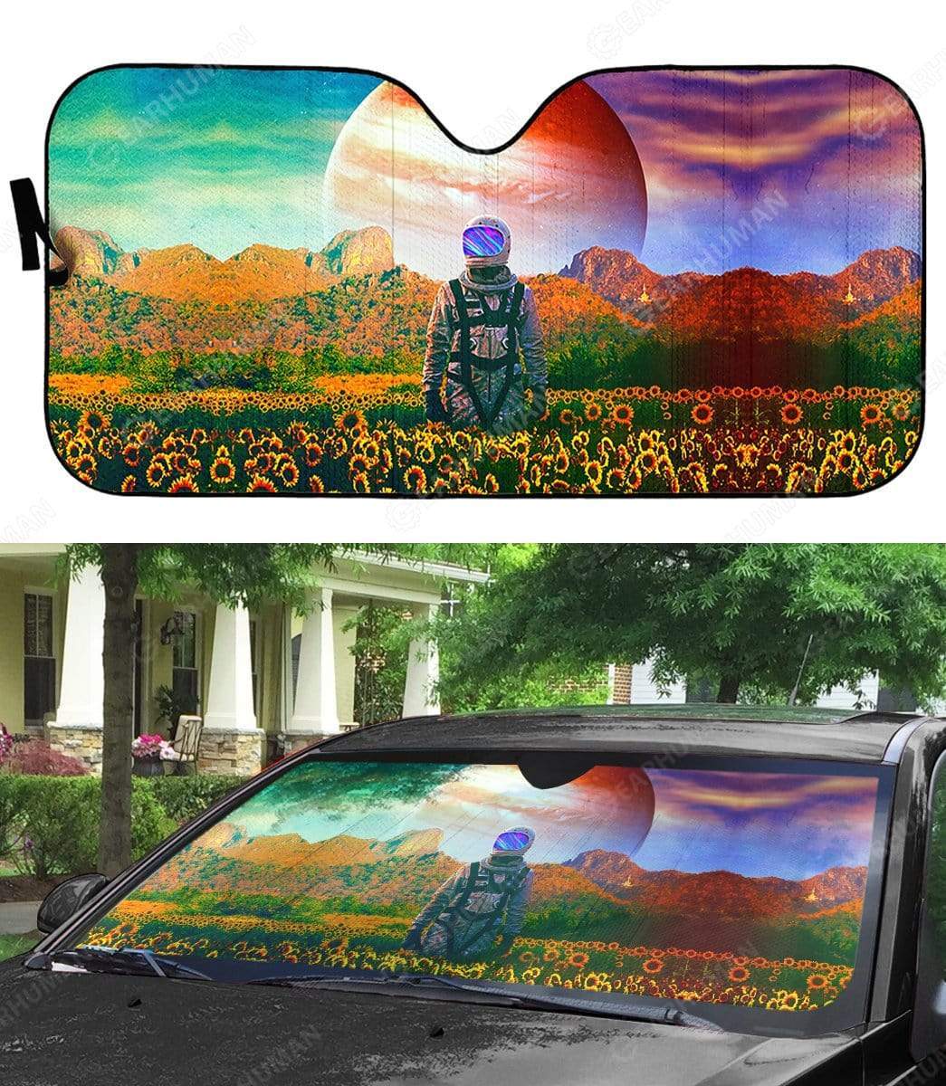 Gearhumans Custom Car Auto Sunshade Astronaut