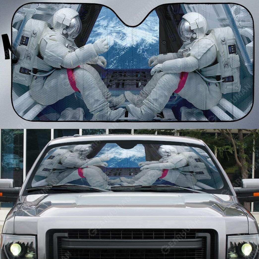 Gearhumans Custom Car Auto Sunshade Astronaut