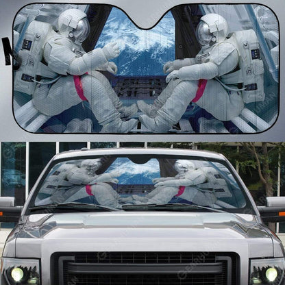 Gearhumans Custom Car Auto Sunshade Astronaut