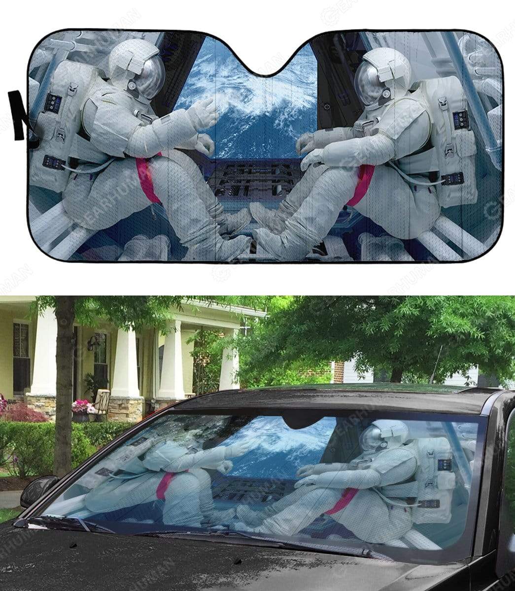 Gearhumans Custom Car Auto Sunshade Astronaut