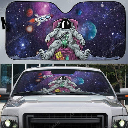 Gearhumans Custom Car Auto Sunshade Astronaut