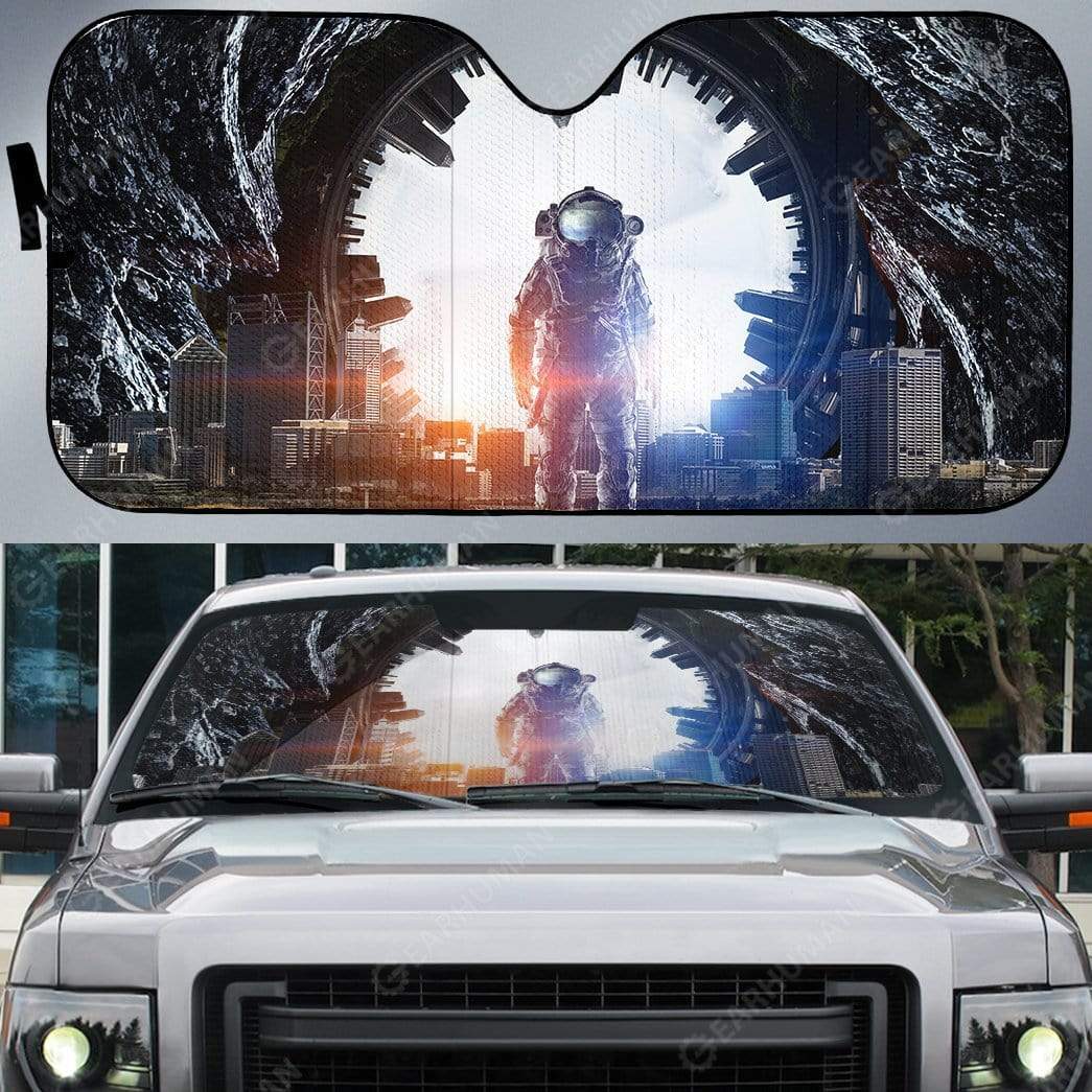 Gearhumans Custom Car Auto Sunshade Astronaut
