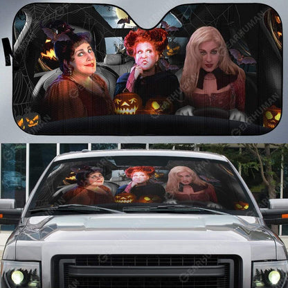 Gearhumans Custom Car Auto Sunshade Hocus Pocus