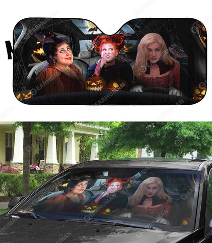 Gearhumans Custom Car Auto Sunshade Hocus Pocus