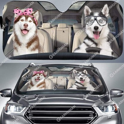 Gearhumans Custom Car Auto Sunshade Husky