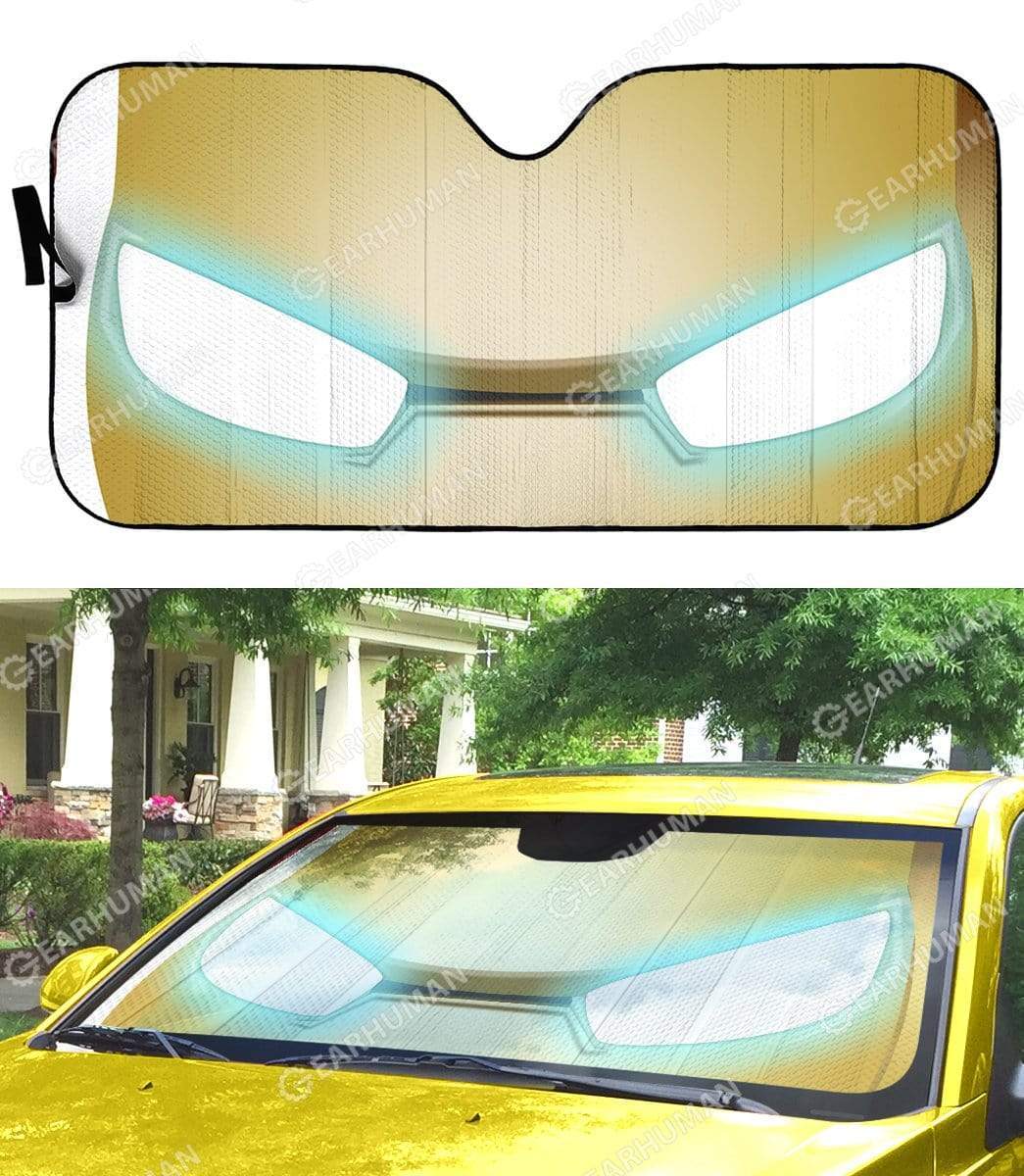 Gearhumans Custom Car Auto Sunshade Ironman