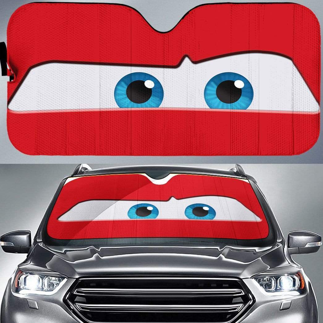 Gearhumans Custom Car Auto Sunshade Lightning McQueen
