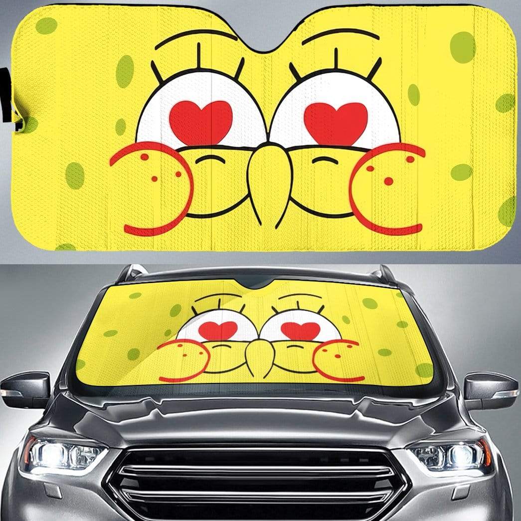 Gearhumans Custom Car Auto Sunshade SpongeBob