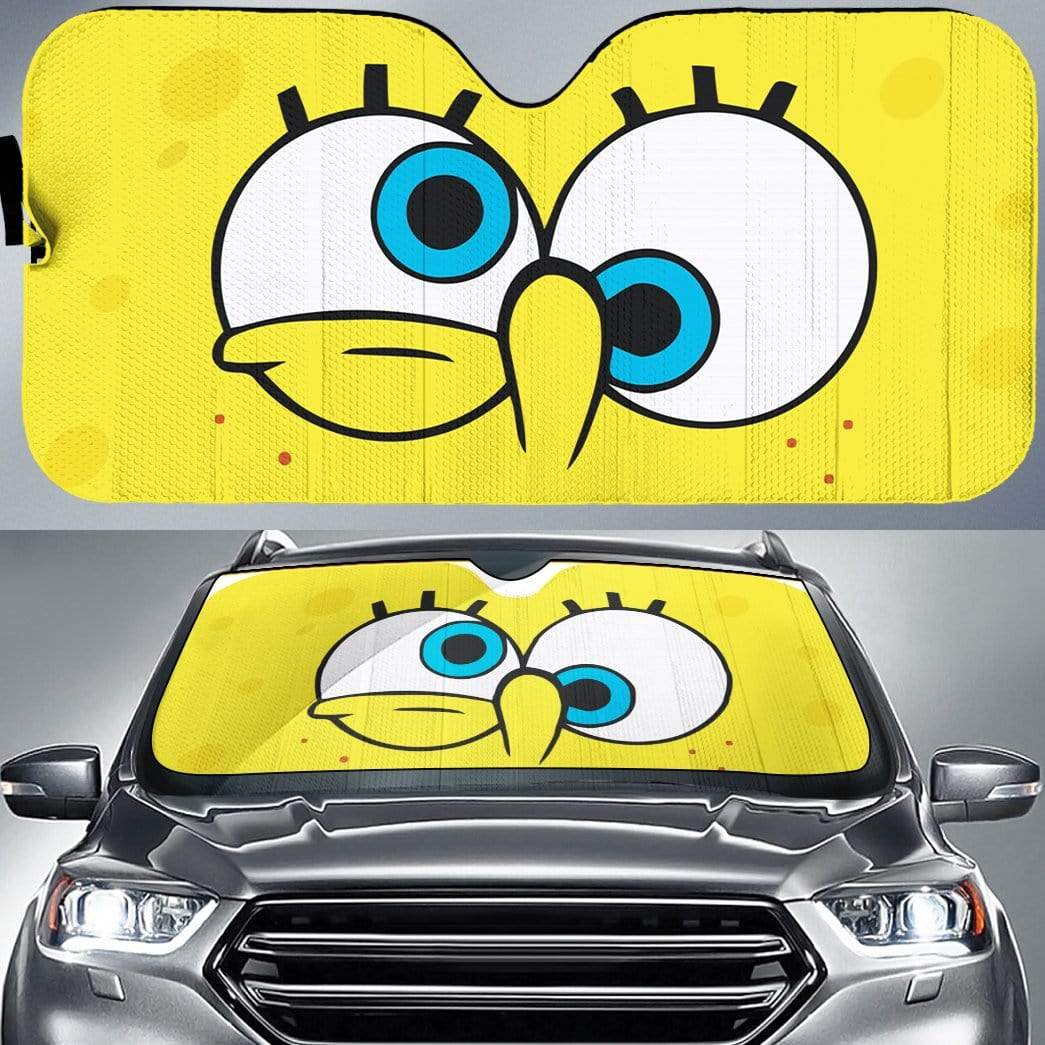 Gearhumans Custom Car Auto Sunshade Spongebob