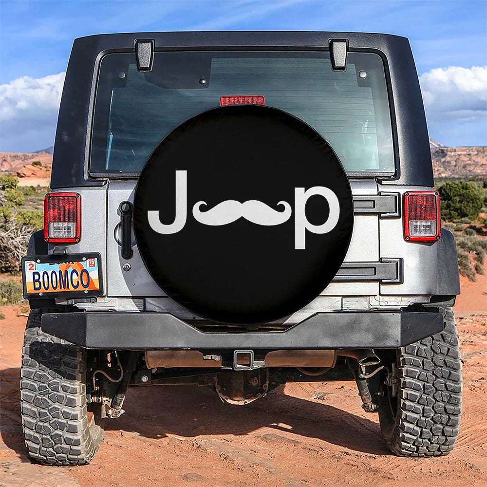 Custom Men Beard Jeep Spare Tire Cover