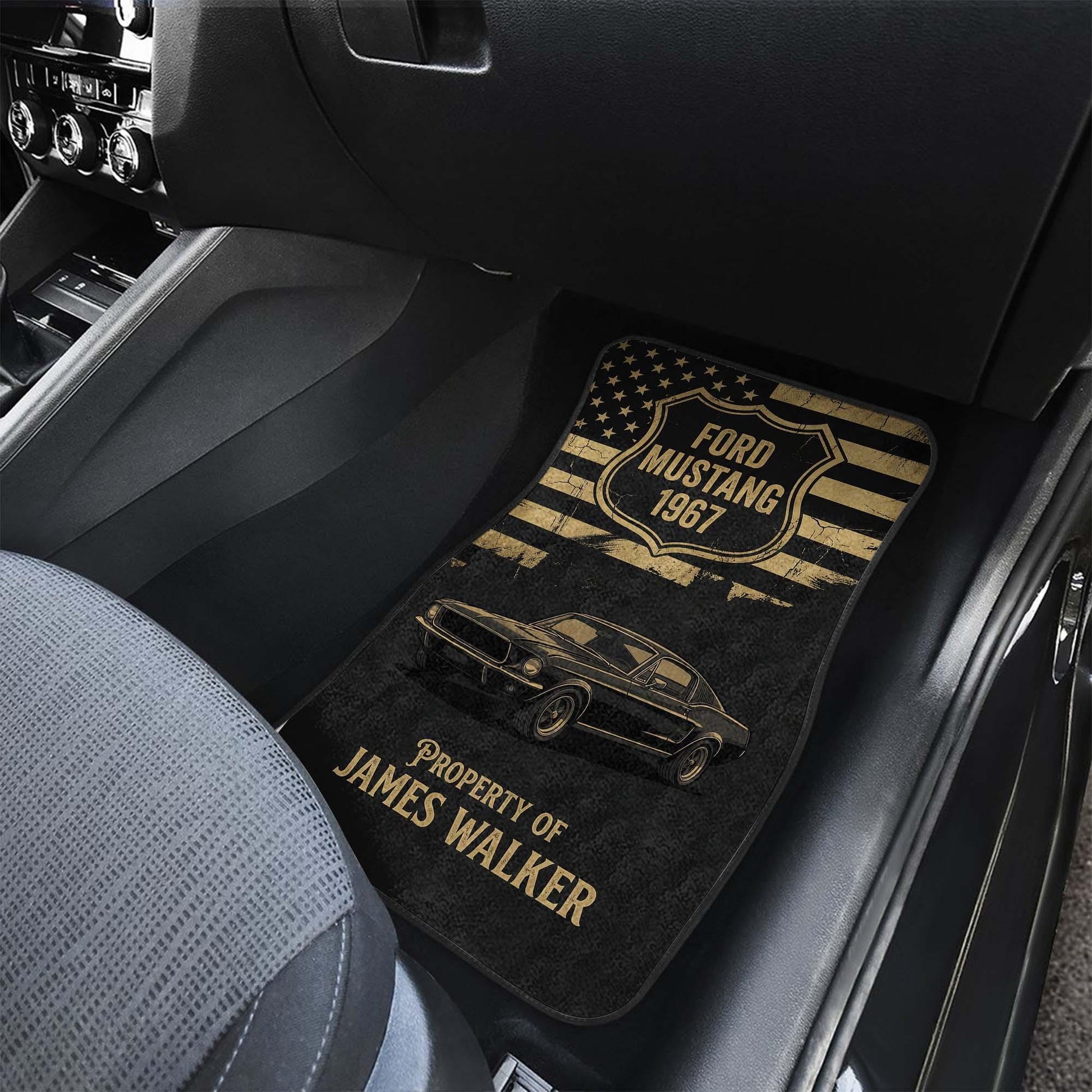 Custom Car Floor Mats with Photo – USA Flag | PersonalizedFury - PersonalizedFury