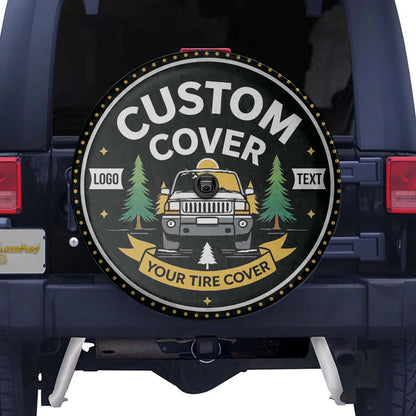 Custom Leather Spare Tire Cover for Jeep, Bronco, RV, Trailer & Campers