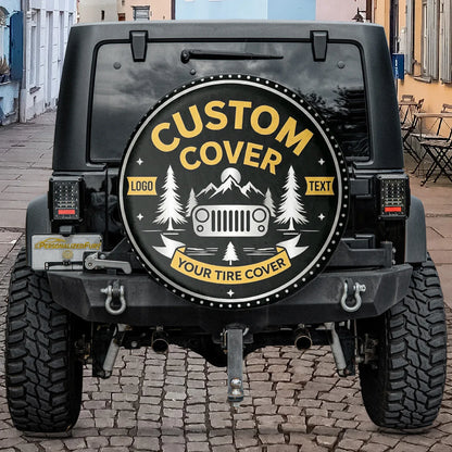 Custom Leather Spare Tire Cover for Jeep, Bronco, RV, Trailer & Campers