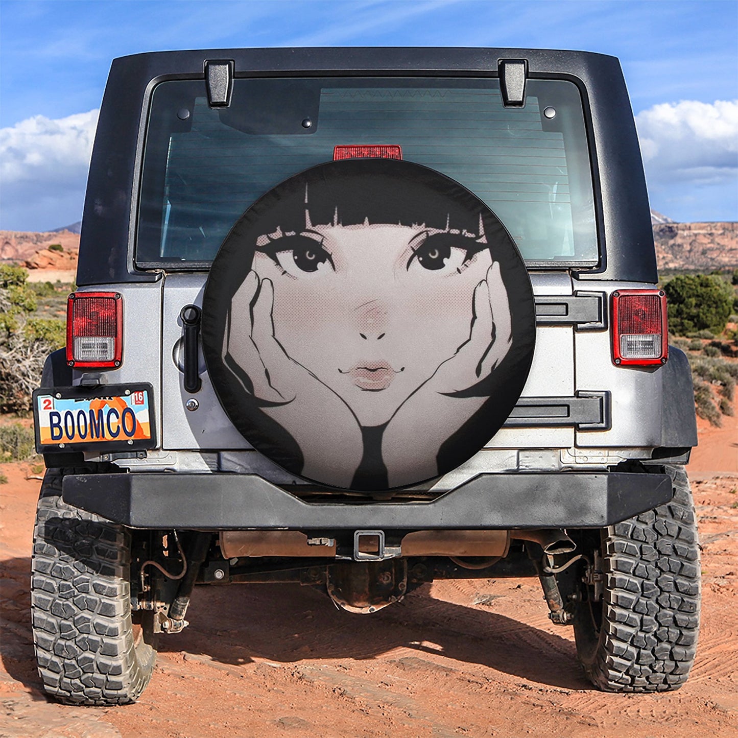 Cute Anime Girl Car Spare Tire Cover
