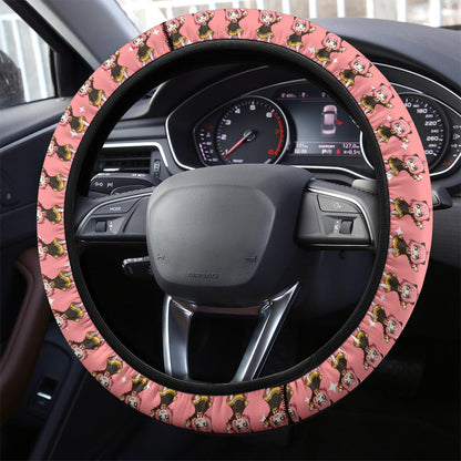 Cute Anya Spy X Family Car Steering Wheel Cover