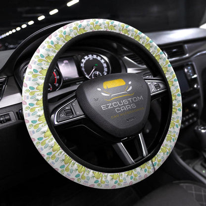 Cute Apatosaurus Pattern Car Accessories Custom Dinosaur Anime Steering Wheel Cover