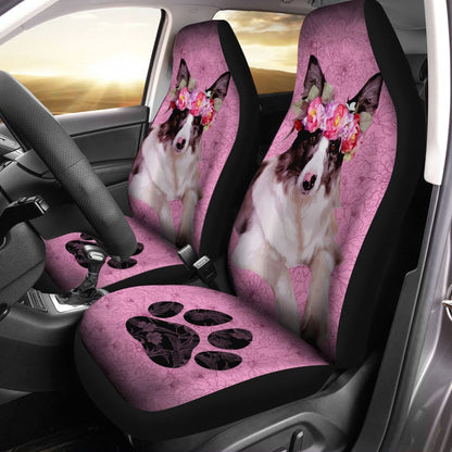 Cute Australian Shepherd Car Seat Covers Custom Pink Car Accessories