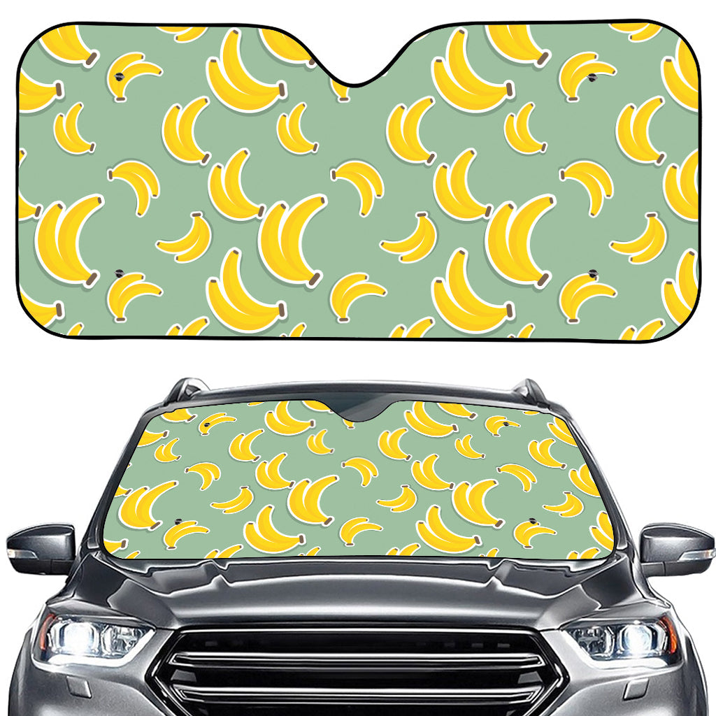 Cute Banana Pattern Print Car Windshield Sun Shade